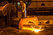 Salzgitter Steelworks, steel coils, industry, Lower Saxony, Northern, Germany