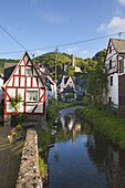 Timber-frame houses in Monreal, Eifel, Rhineland-Palatinate, Germany