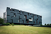 abstrakte moderne Architektur in Guangzhou, Guangdong Provinz, Perlfluss Delta, China