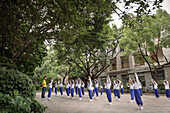 chinesischer Schulsport, Guangzhou, Guangdong Provinz, Perlfluss Delta, China