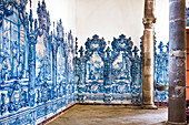 Tiles (Azulejos) in the church Igreja da Misericordia, Tavira, Algarve, Portugal