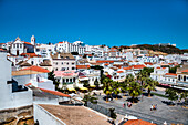 View towards the main square, Largo Engenheiro Duarte Pacheco, Albufeira, Algarve, Portugal