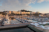 Cartagena from its port, on an autumn early morning, Murcia Region, Spain, Europe