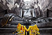 A giant Sukhothai era sitting Buddha, Wat Si Chum, Sukhothai Historical Park, UNESCO World Heritage Site, Thailand, Southeast Asia, Asia