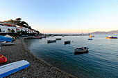 Kokkari at sunset, Samos, North Aegean islands, Greek Islands, Greece, Europe