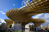 Metropol Parasol, known as Setas de Sevilla (The Mushroom), the world's largest wooden structure, Seville, Andalucia, Spain, Europe