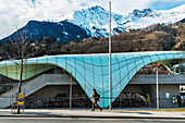 Hungerburgbahn, hybrid funicular railway, Loewenhaus station by Zaha Hadid, Innsbruck, Tyrol, Austria