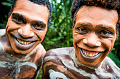 Traditional face painting, Santo Island, Vanuatu