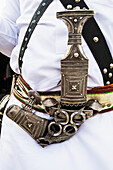 Close up of ceremonial dagger, Taif, Saudi Arabia
