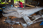 Whale sculpture, Nukualofa, Tonga