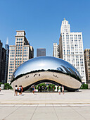 'Anish Kapoor's Cloud Gate (Bean), Millennium Park; Chicago, Illinois, United States of America'