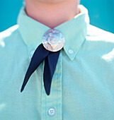 Close Up Of Cowgirl Neck Tie