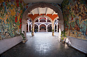 Mural Paintings By Oswaldo Barra Cunningham At The Government Palace, Aguascalientes, Mexico