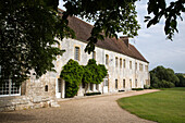 facade of the bonport abbey, pont-de-l'arche, eure (27), normandy, france