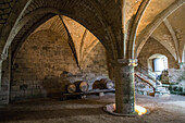 the larder of the bonport abbey, pont-de-l'arche, eure (27), normandy, france