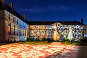 new scenography at the fine arts museum for the evening show 'chartres in lights', chartres, eure-et-loir (28), france