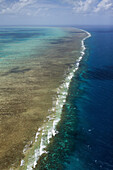 Aerial View of Great Barrier Reef, Queensland, Australia