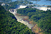 Aerial view of  Iguacu Falls , Brazil, South America