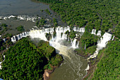 Aerial view of  Iguacu Falls , Brazil, South America