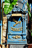 Historical letter box in Lapa old quarter in Rio de Janeiro, Brazil, South America