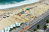 Copacabana beach in Rio de Janeiro,Brazil,South America