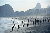 Praia do Leme, Leme beach in Rio de Janeiro, Brazil, South America