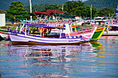 boats in Paraty bay , State of  Rio de Janeiro, Brazil, South America