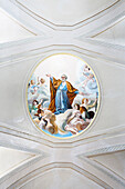 Italy, Sicily, Taormina, Place April 9, San Giuseppe Church, Ceilings