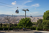 Spain, Catalonia, Barcelona, Montjuïc cable-car