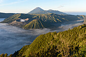 Mount Bromo volcanoes in Tengger Caldera, East Java, Java island, Indonesia, South East Asia