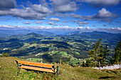 On Schoeckl mountain near Graz, view to the north, Styria, Austria