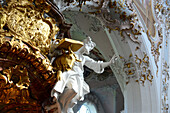 In the abbey church of Rottenbuch, Upper Bavaria, Bavaria, Germany