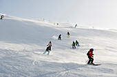 skier school, Warth-Schröcken ski area, Bregenz district, Vorarlberg, Austria
