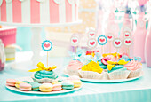 Cookies and cupcakes at birthday party