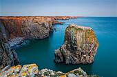 Stack Rocks, Castlemartin, Pembrokeshire, Wales, United Kingdom, Europe