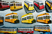 Tram line 28 as a fridge magnet, Lisbon, Portugal