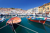 Harbour with fishing boats, Portoferraio, Island of Elba, Livorno Province, Tuscany, Italy, Mediterranean, Europe