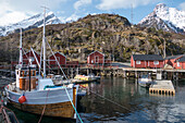 Nusfjord, Lofoten Islands, Nordland, Arctic, Norway, Scandinavia, Europe