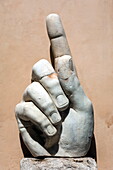Hand of Emperor Constantine I, 4th century AD, Capitoline Museum, Rome, Lazio, Italy, Europe