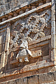 Stucco relief, Nuns Quadrangle, Uxmal, Mayan archaeological site, UNESCO World Heritage Site, Yucatan, Mexico, North America