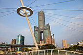 Hochhaus Tuntex 85 Sky Tower im Hafen von Kaohsiung, Taiwan, Republik China, Asien