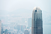 top of Hongkongs Finance Center the IFC two tower, Hongkong Island, China, Asia