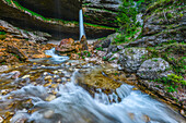 Waterfall Slap Pericnik Falls, Cascade, Vrata Valley, Zgornji, Gorenjska, Triglav National Park, Julian Alps, Slovenia, Europe