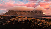 Sunrise over the area known as Stokknes, near the town of Hofn, Southeastern Iceland, Iceland