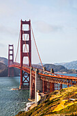 View of the Golden Gate Bridge from Fort Point, San Francisco, California, United States of America