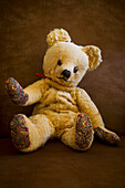 Well loved and worn teddy bear, Vancouver, British Columbia, Canada