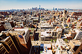 Aerial view of New York cityscape, New York, United States