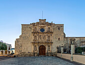 San Agustin Church under clear blue sky, Oaxaca, Oaxaca, Mexico