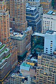 Lower Manhattan from Top of The Rock, New York, United States of America, North America