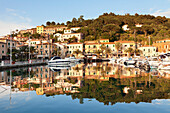 Harbour of Porto Azzurro, Island of Elba, Livorno Province, Tuscany, Italy, Europe